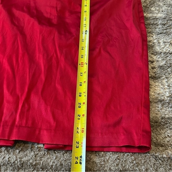 NWT Torrid Retro Vintage Pinup Red Sateen Belted Pencil Skirt 18W - Picture 4 of 7